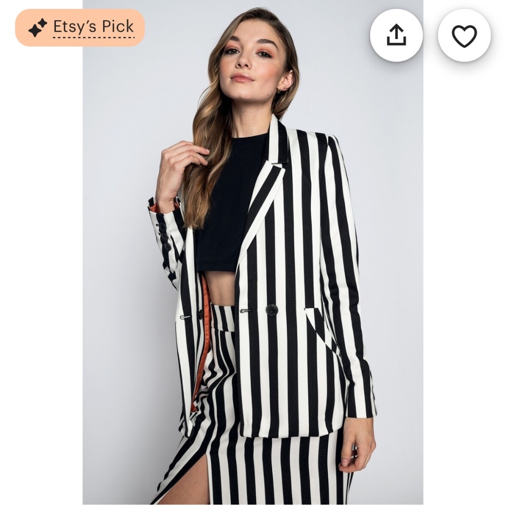 Women’s Striped Blazer XS